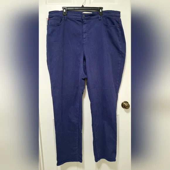 Slink Women's Plus Size Curvy High Rise Stretch Purple Denim Jeans Size 22 - Picture 3 of 13